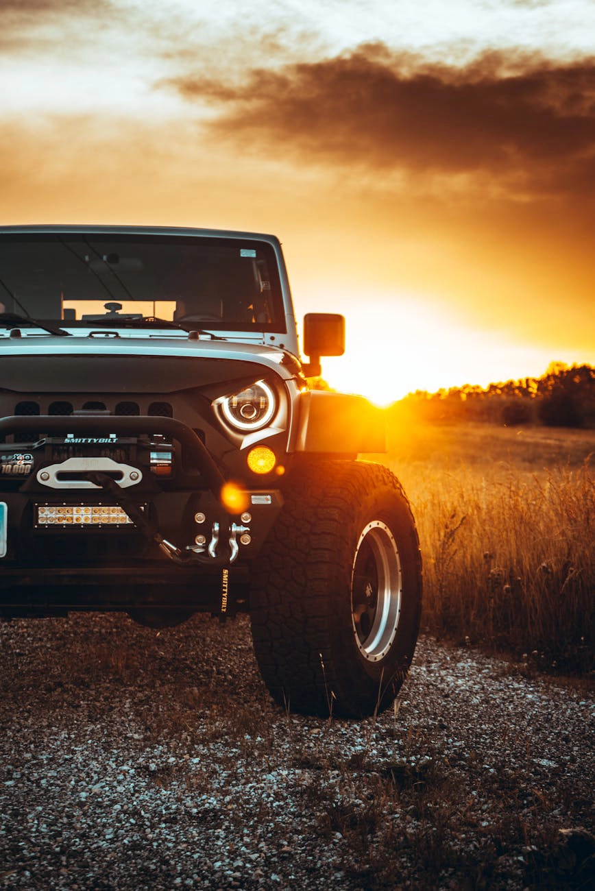 Extreme terrain tire section image.