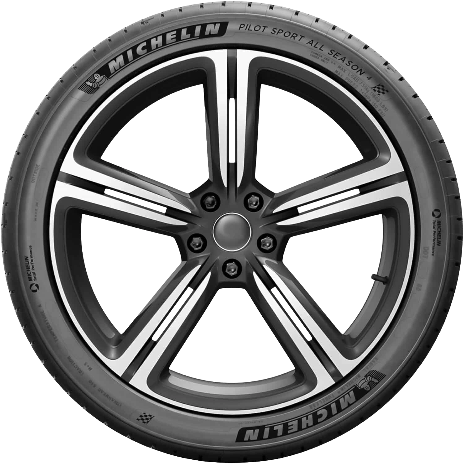 Illustration of a tire used behind the tire size decoder.