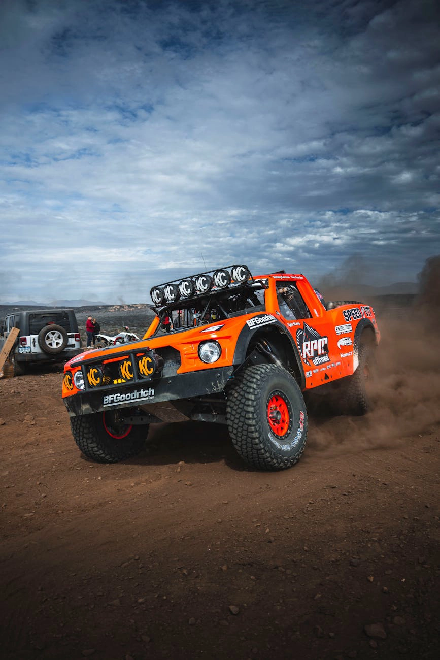 Off-road truck illustrating plus sizing and larger wheel setups.