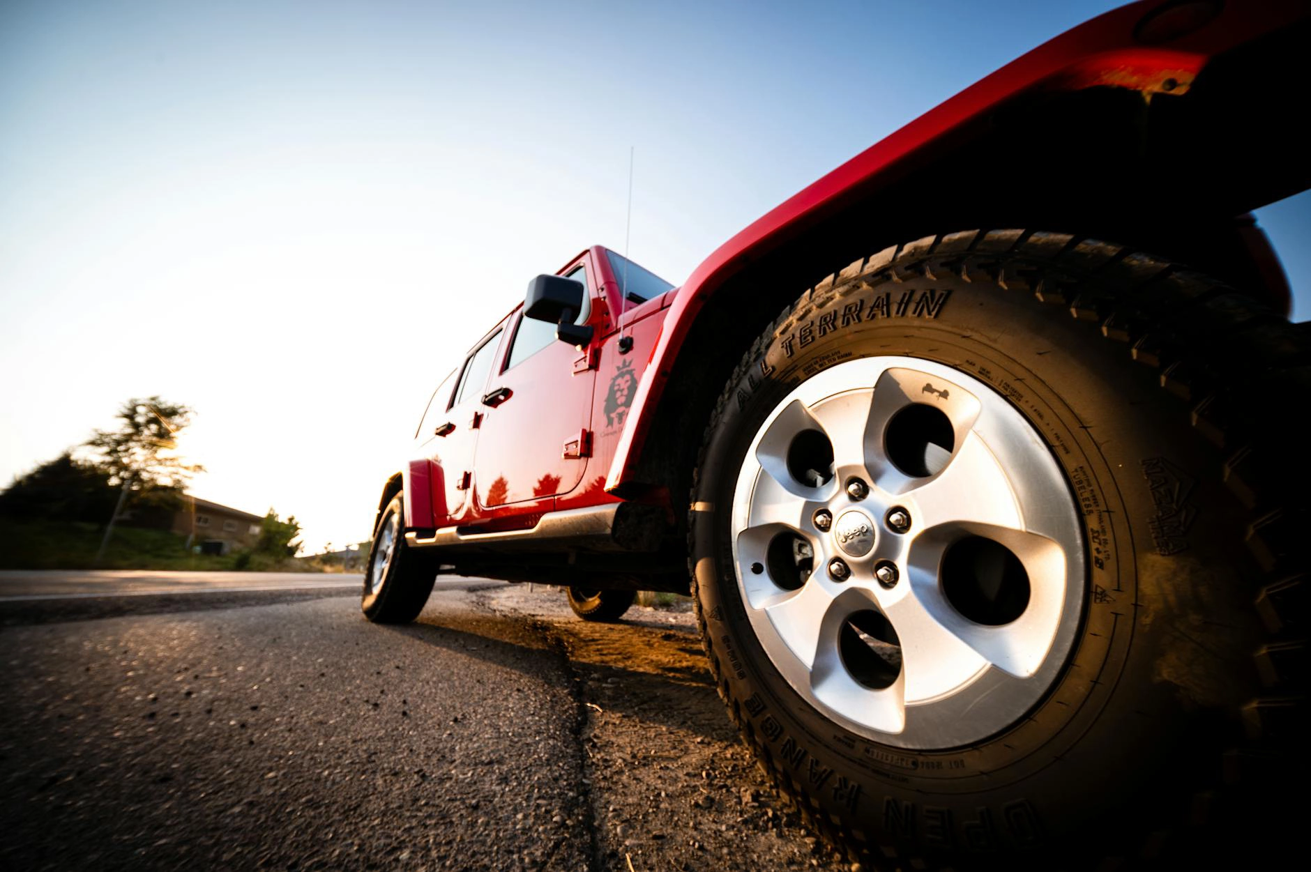 Jeep tire used in tire pressure section