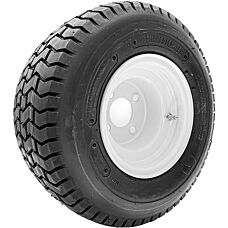 RubberMaster Turf 18X8.50-8 4 Ply 4 x 4 White Stamped Tire and Wheel Assembly