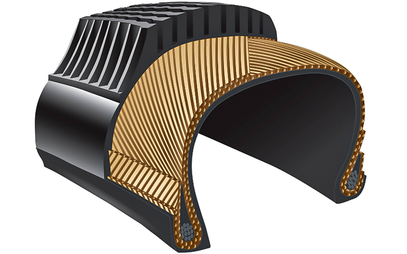 Bias tire construction