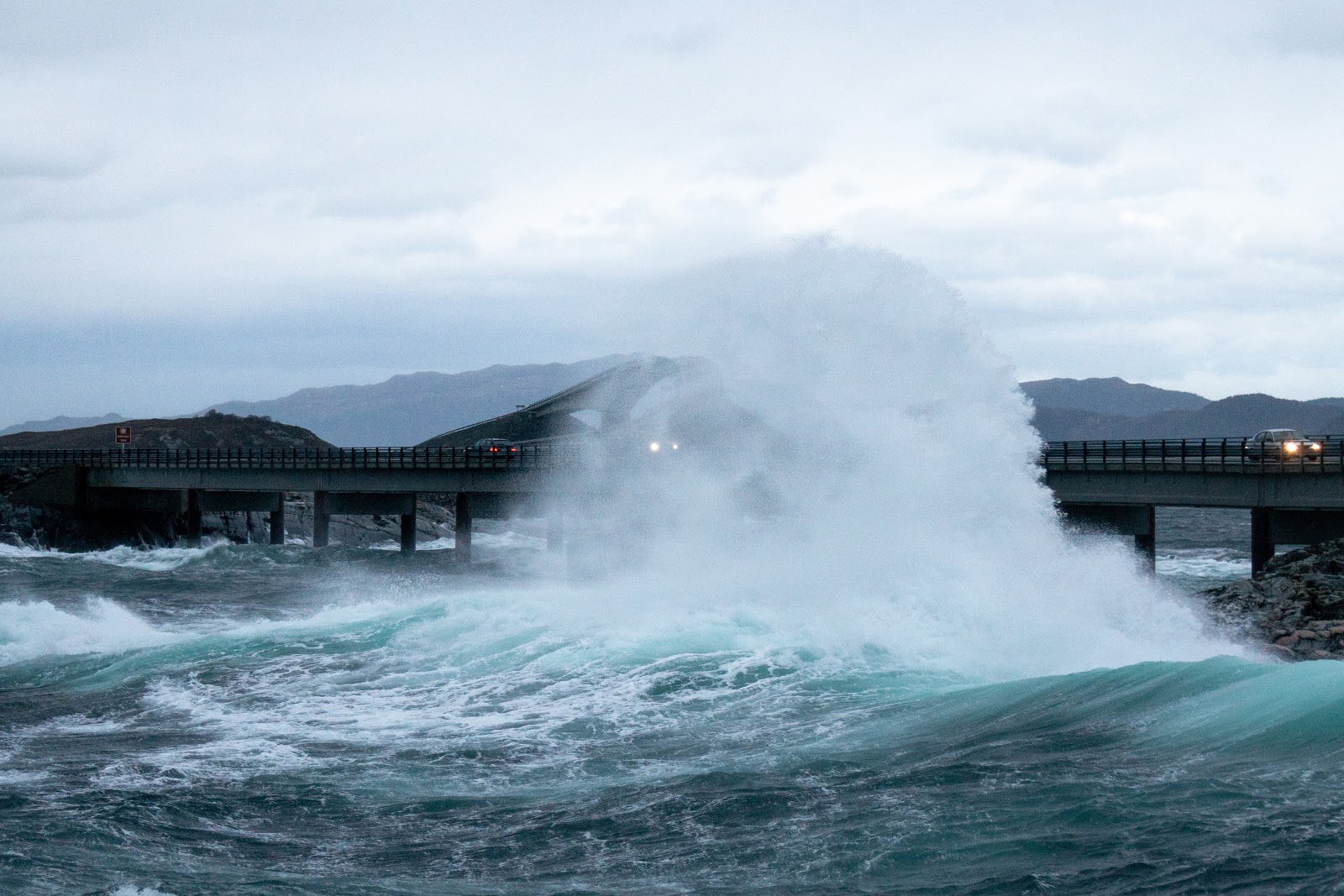 Dangerous road: Atlantic Ocean Road (Norway)