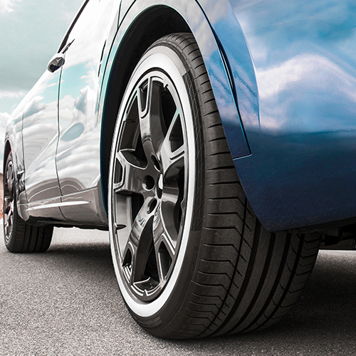 Modern whitewall tires
