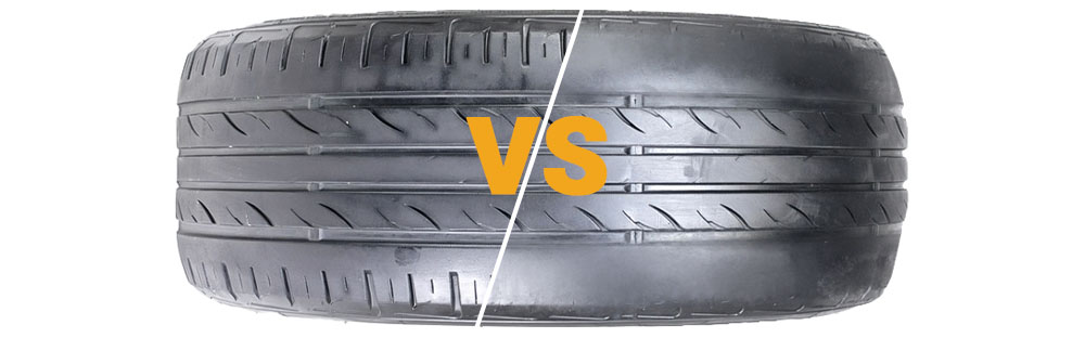tire wear comparison